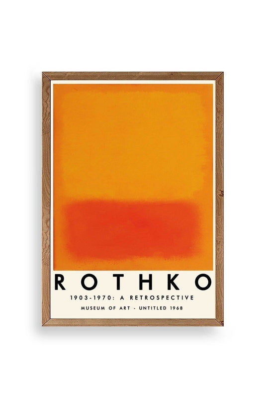 Rothko Ahşap Çerçeveli Tablo 50 x 70
