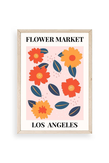 Çiçek Ahşap Çerçeveli Tablo 50 x 70