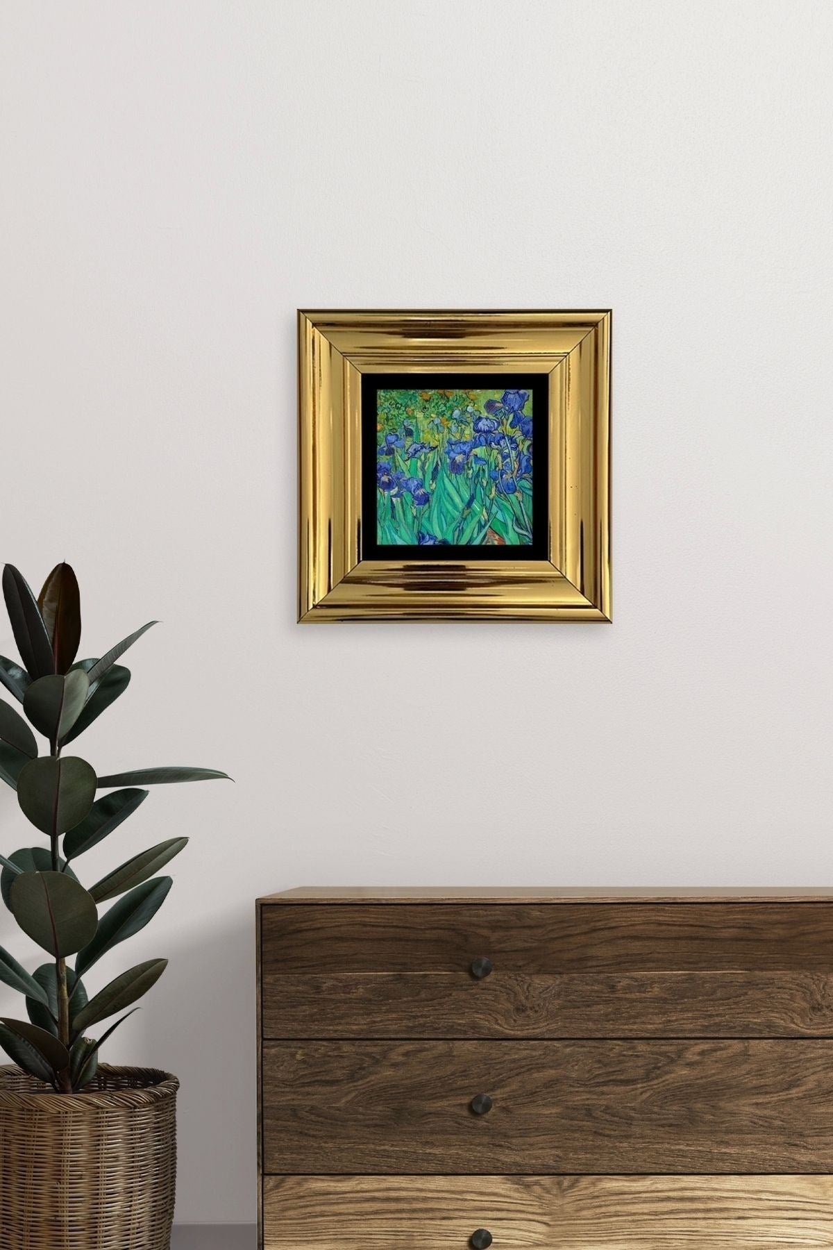 Van Gogh Çerçeveli Taş Tablo 20 cm