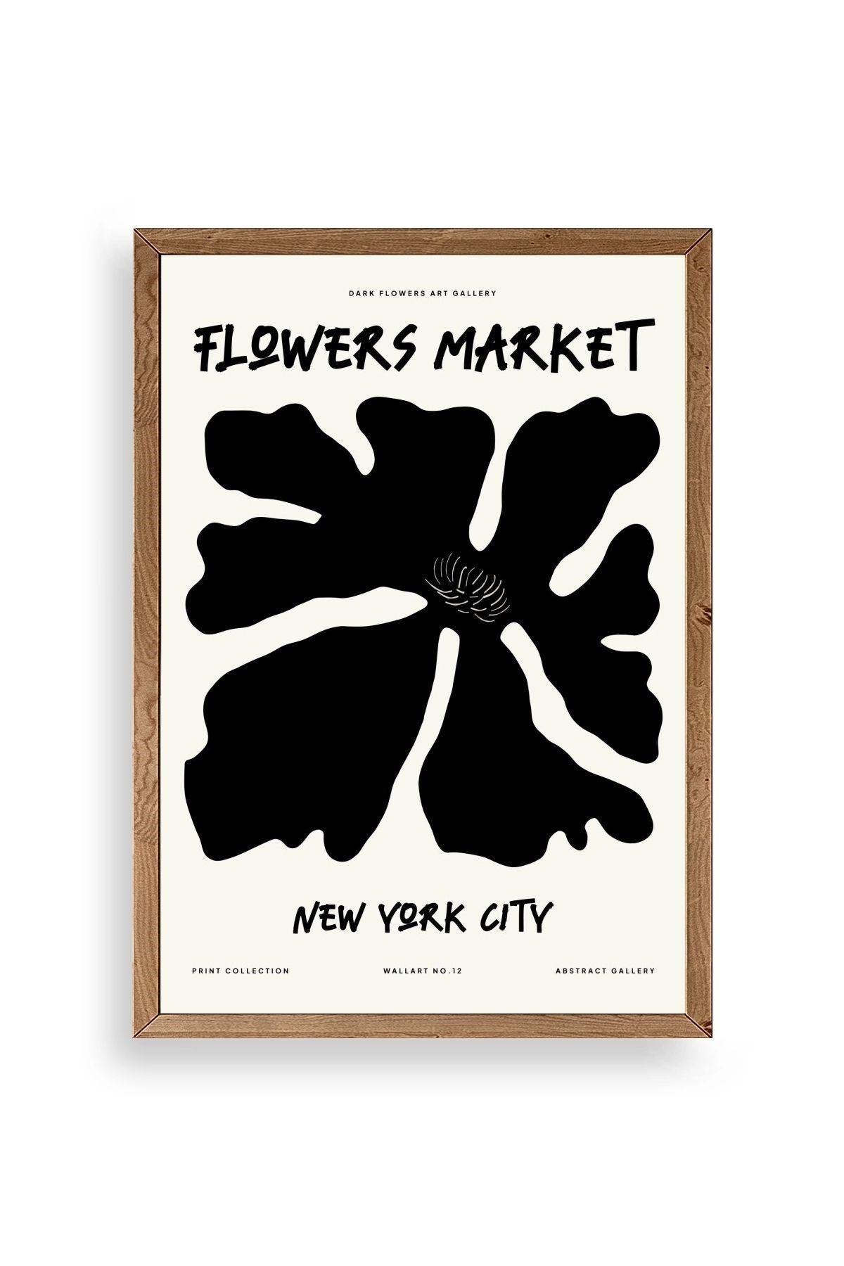 Çiçek Ahşap Çerçeveli Tablo 30 x 42