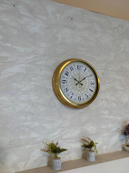 Zentime 40 Cm Gold Lüks Duvar Saati