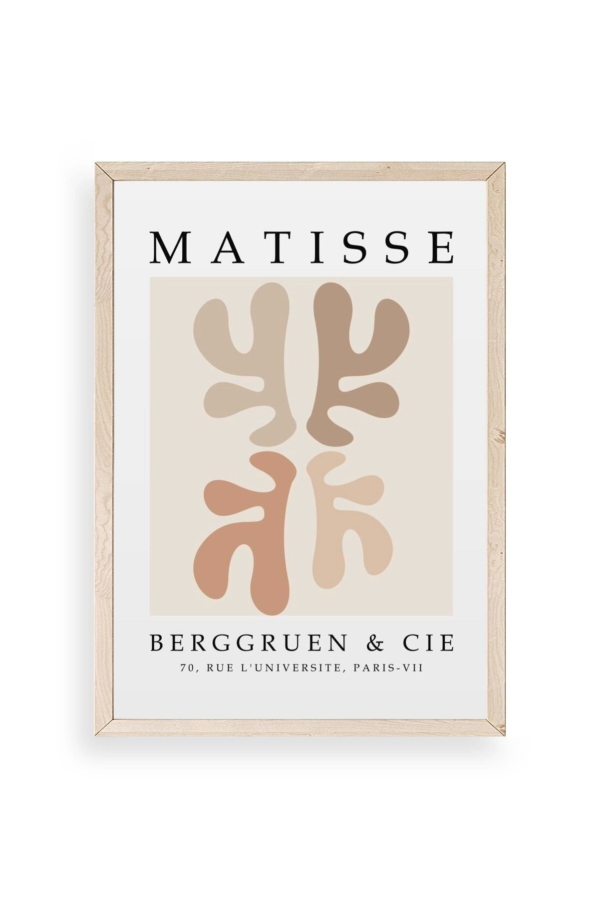 Soyut Ahşap Çerçeveli Tablo 50 x 70