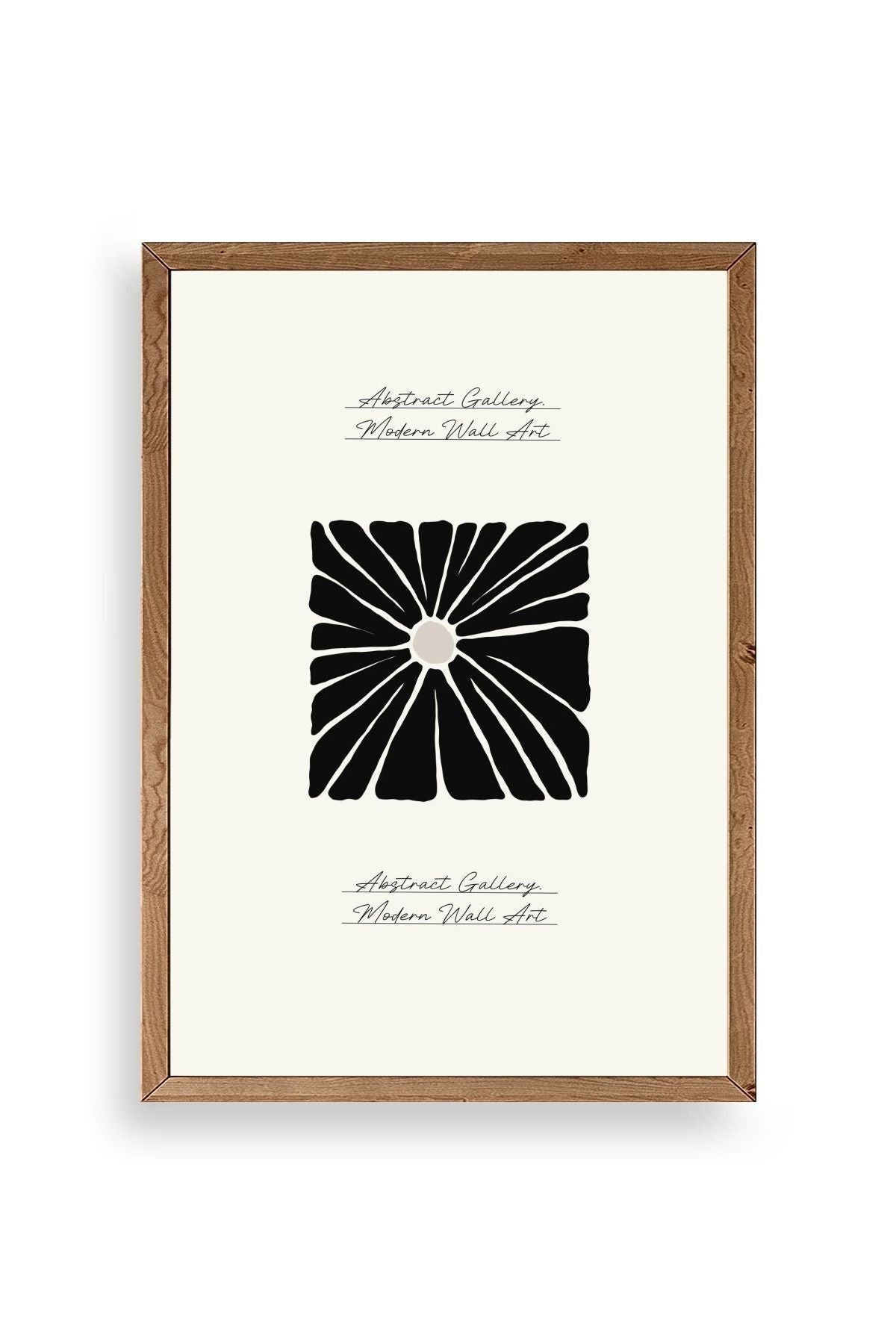 Çiçek Ahşap Çerçeveli Tablo 17 x 23