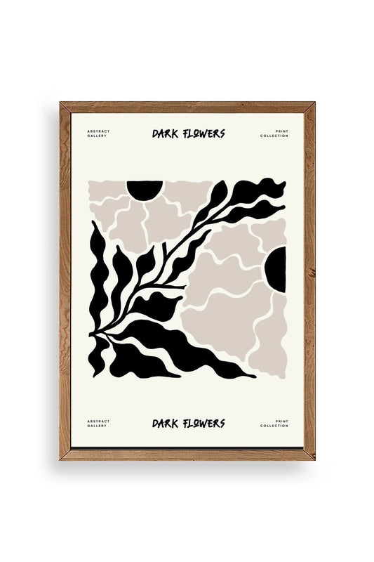 Çiçek Ahşap Çerçeveli Tablo 17 x 23