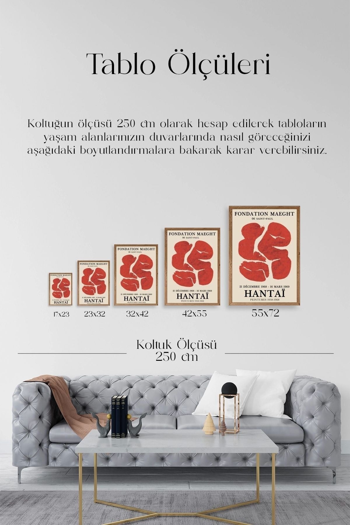 Hantai Ahşap Çerçeveli Tablo 50 x 70