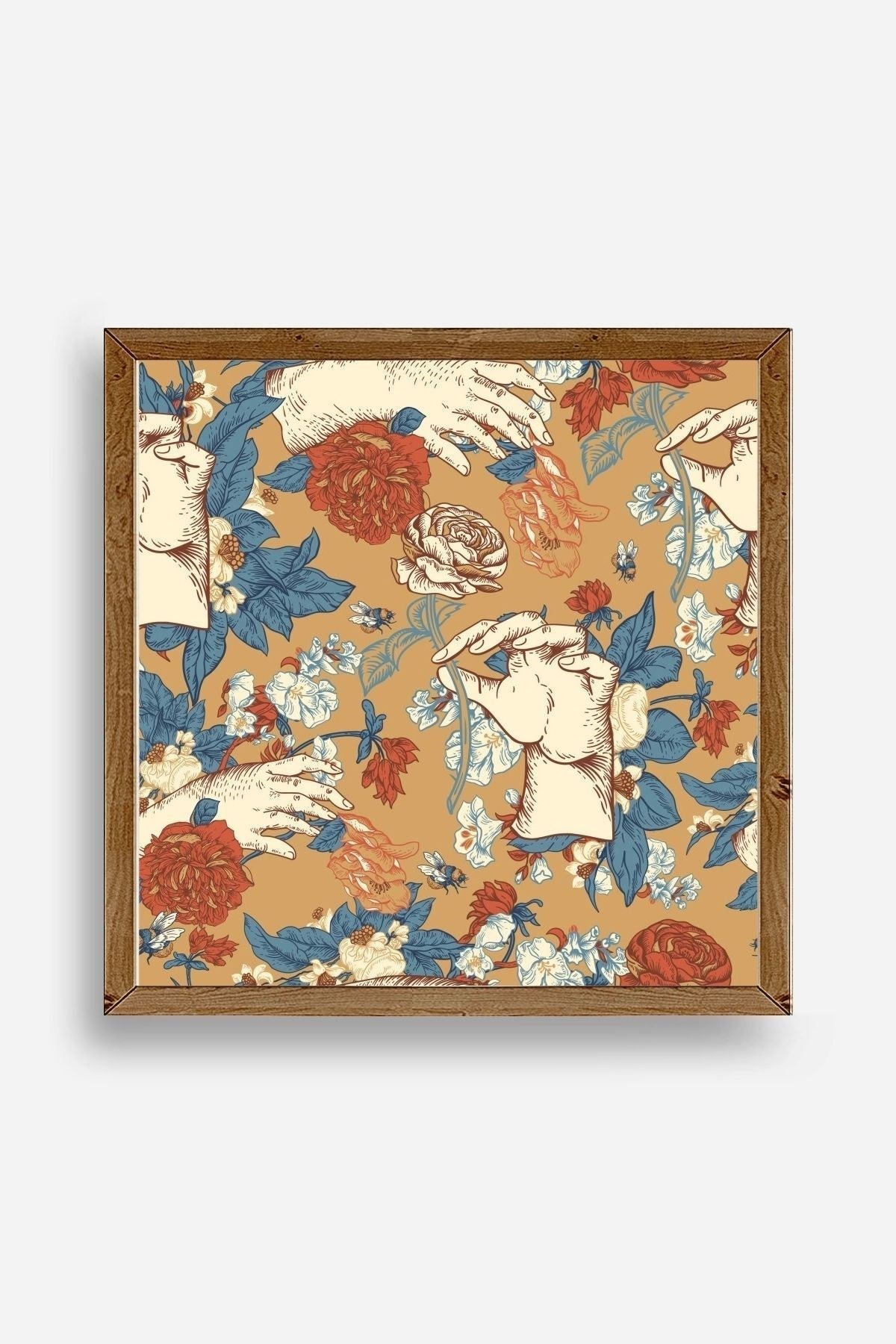 Güller Ahşap Çerçeveli Tablo 50 x 50