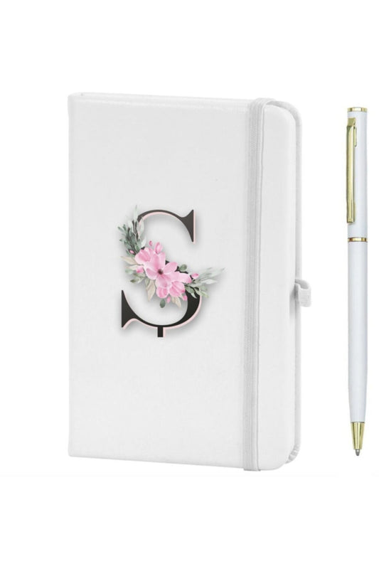 Ş Harfi Çiçek Desen Baskılı Defter