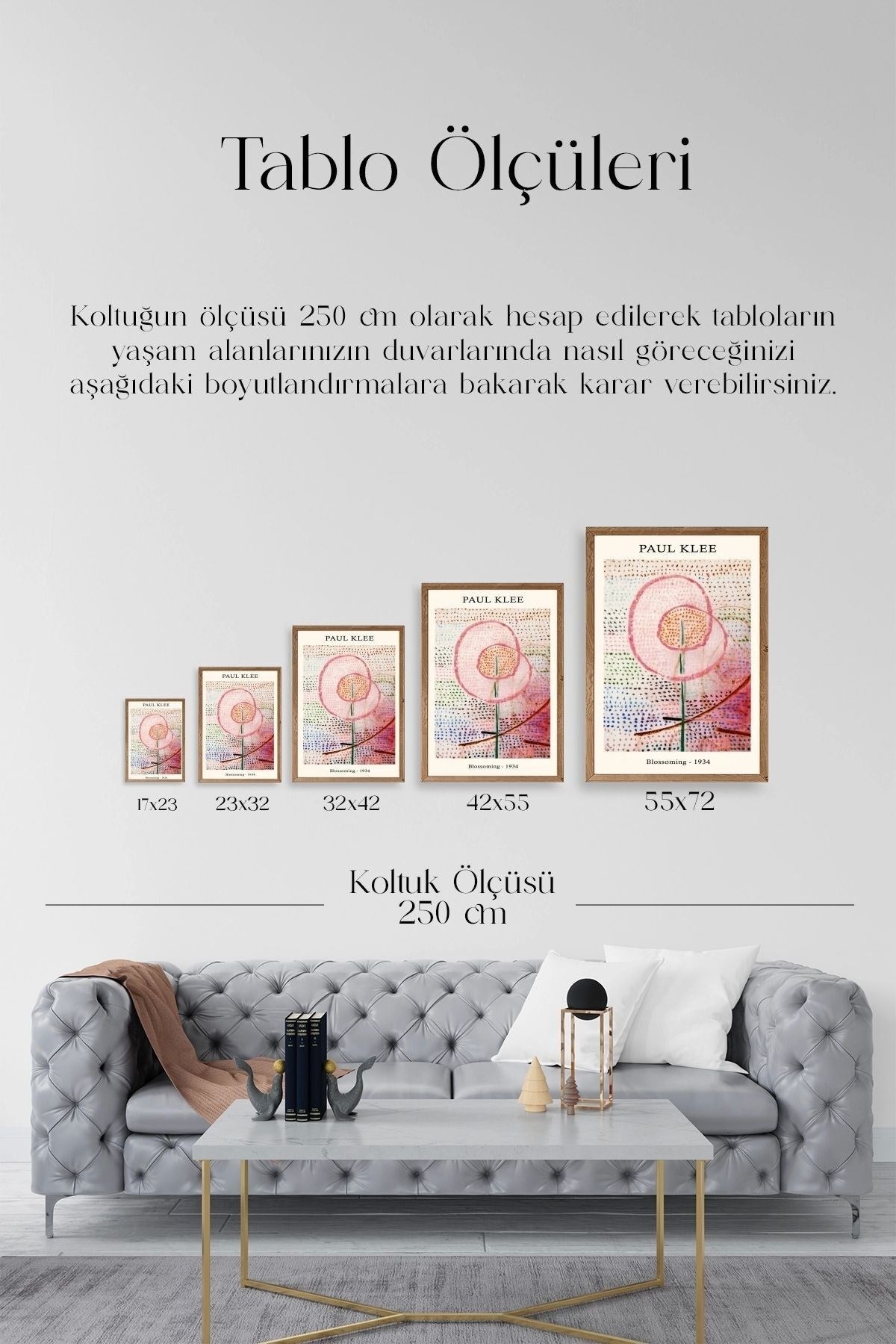 Paul Klee Ahşap Çerçeveli Tablo 17 x 23