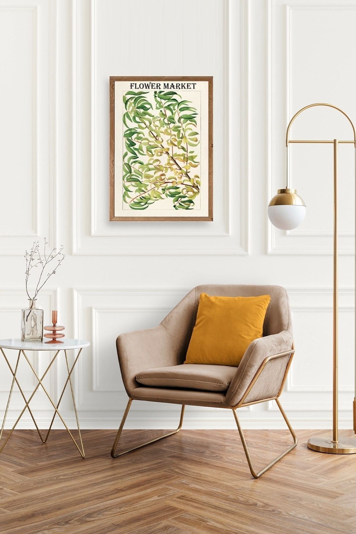 Grancica Breskve Ahşap Çerçeveli Tablo 23 x 30