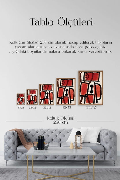 Paul Klee Ahşap Çerçeveli Tablo 50 x 70