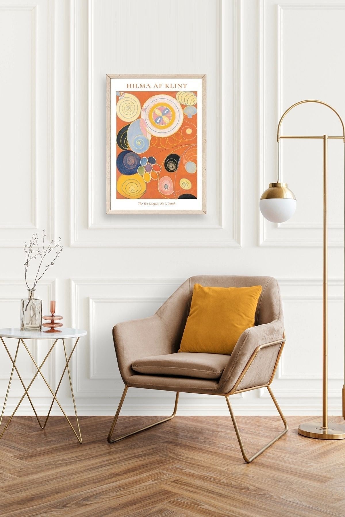 Hilma Af Klint Ahşap Çerçeveli Tablo 30 x 42