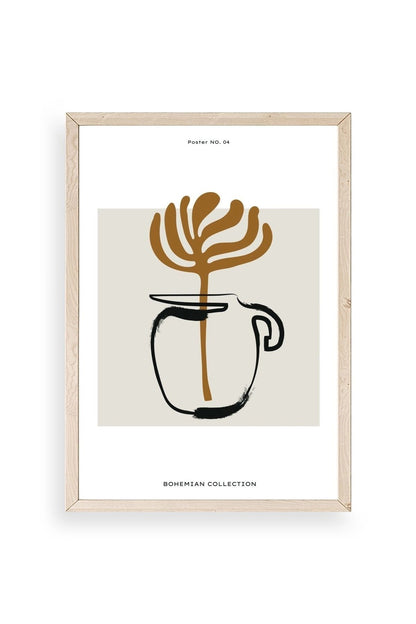 Kahve Ahşap Çerçeveli Tablo 30 x 42