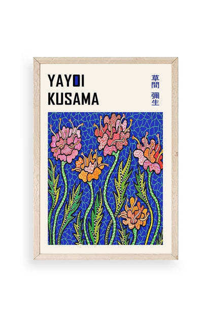 Yayoi Kusama Ahşap Çerçeveli Tablo 17 x 23