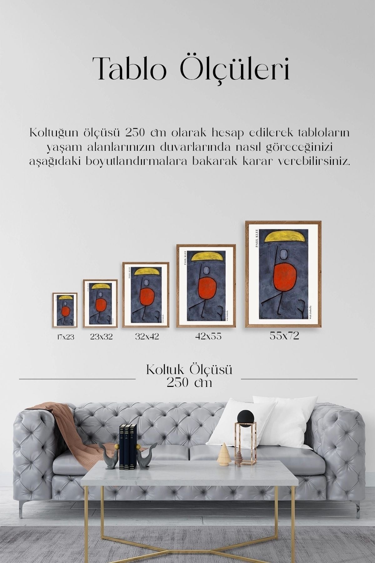 Paul Klee Ahşap Çerçeveli Tablo 50 x 70