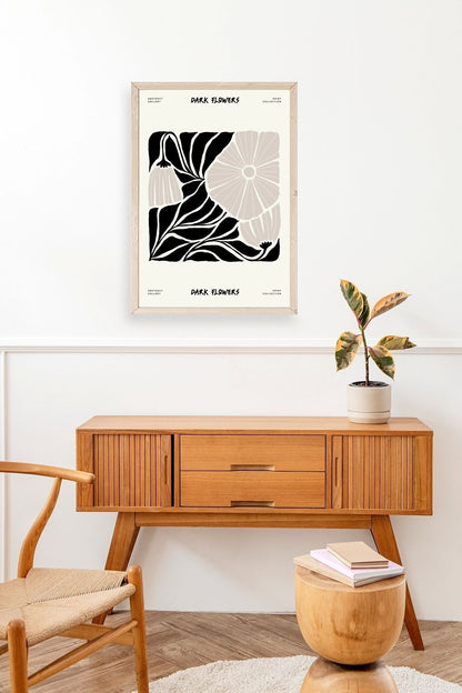 Çiçek Ahşap Çerçeveli Tablo 17 x 23