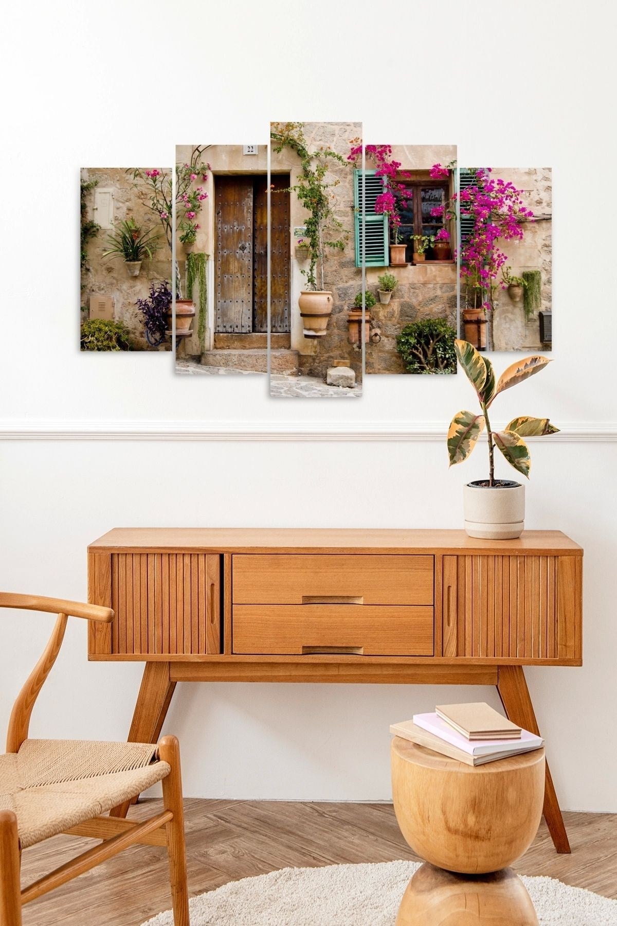 Ev Manzara 5 Parçalı Mdf Tablo 60 x 100