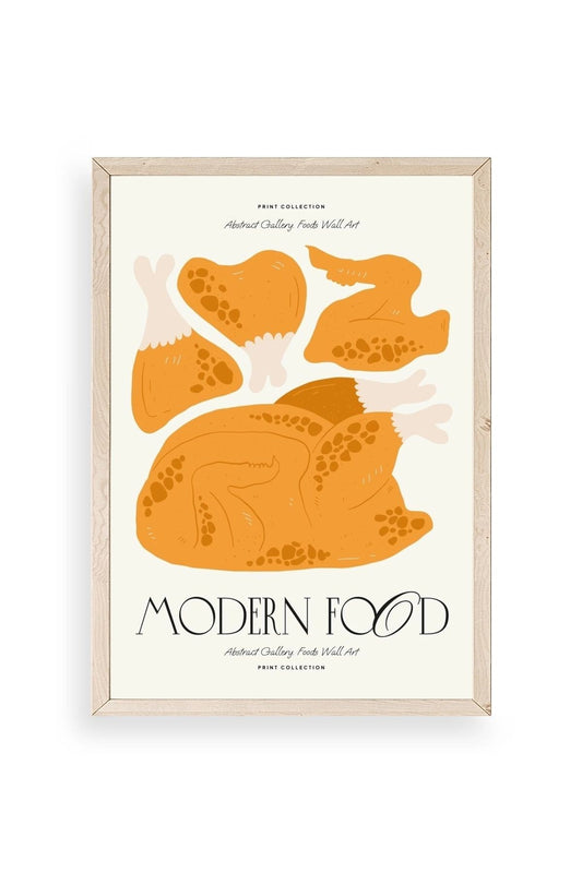 Tavuk Ahşap Çerçeveli Tablo 50 x 70