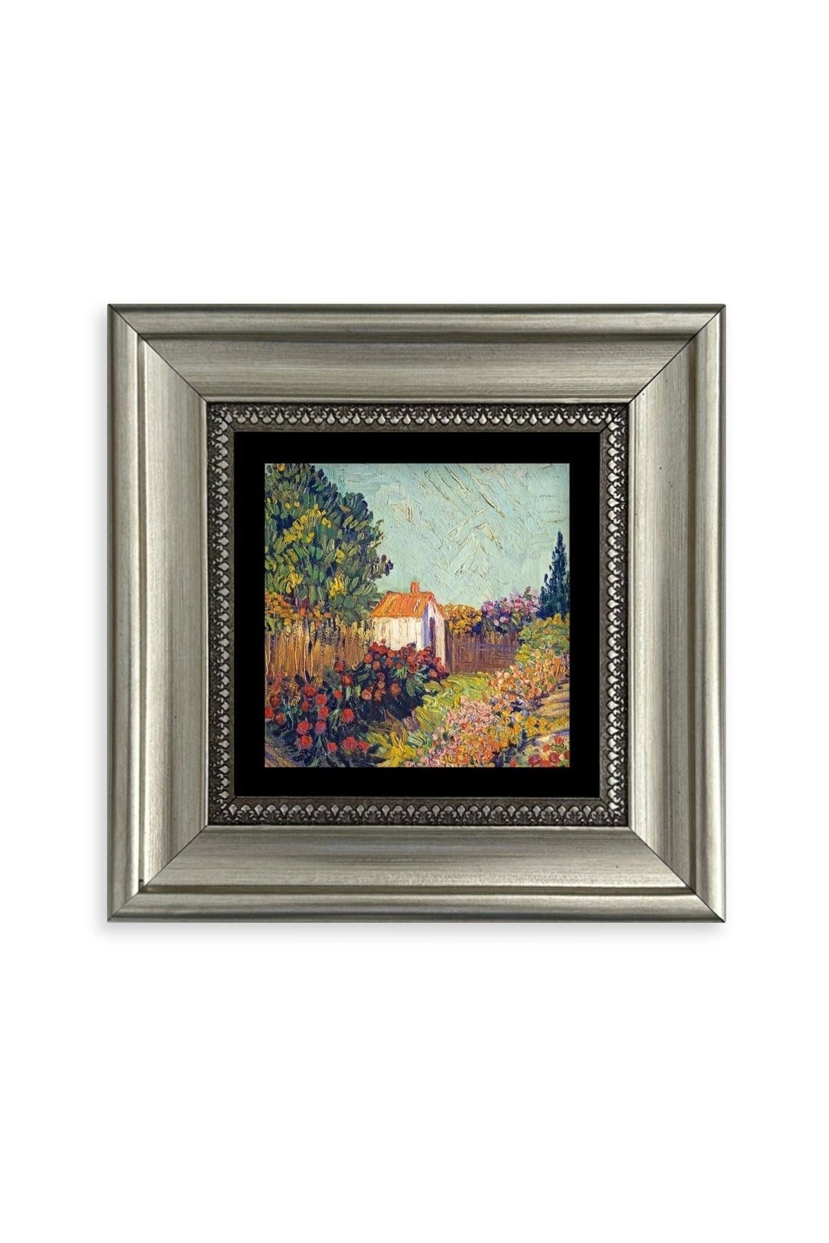 Van Gogh Çerçeveli Taş Tablo 20 cm