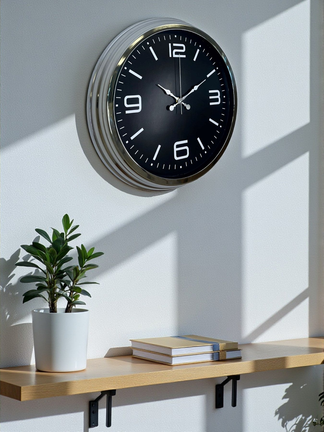 Zentime 40 Cm Krom Şık Duvar Saati