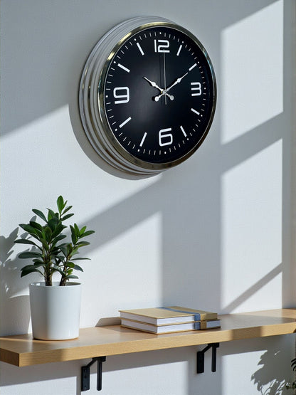 Zentime 40 Cm Krom Şık Duvar Saati