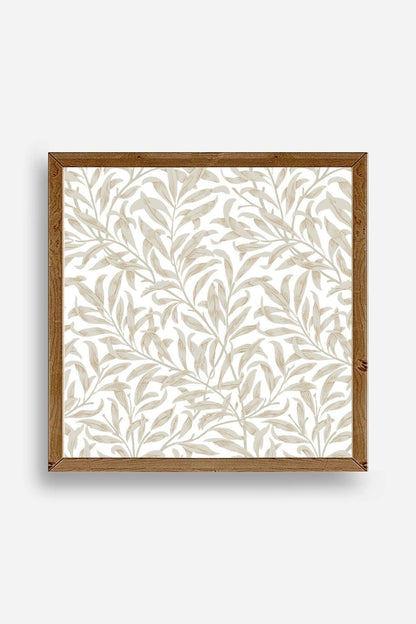 Yaprak Ahşap Çerçeveli Tablo 42 x 42