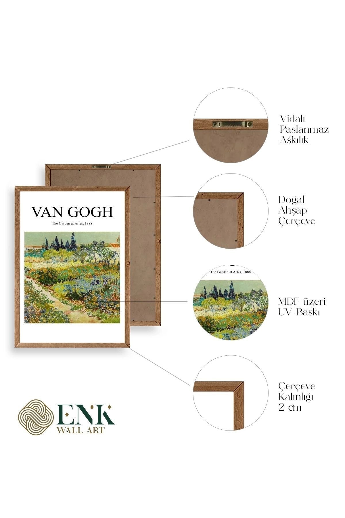 Van Gogh Ahşap Çerçeveli Tablo 23 x 30