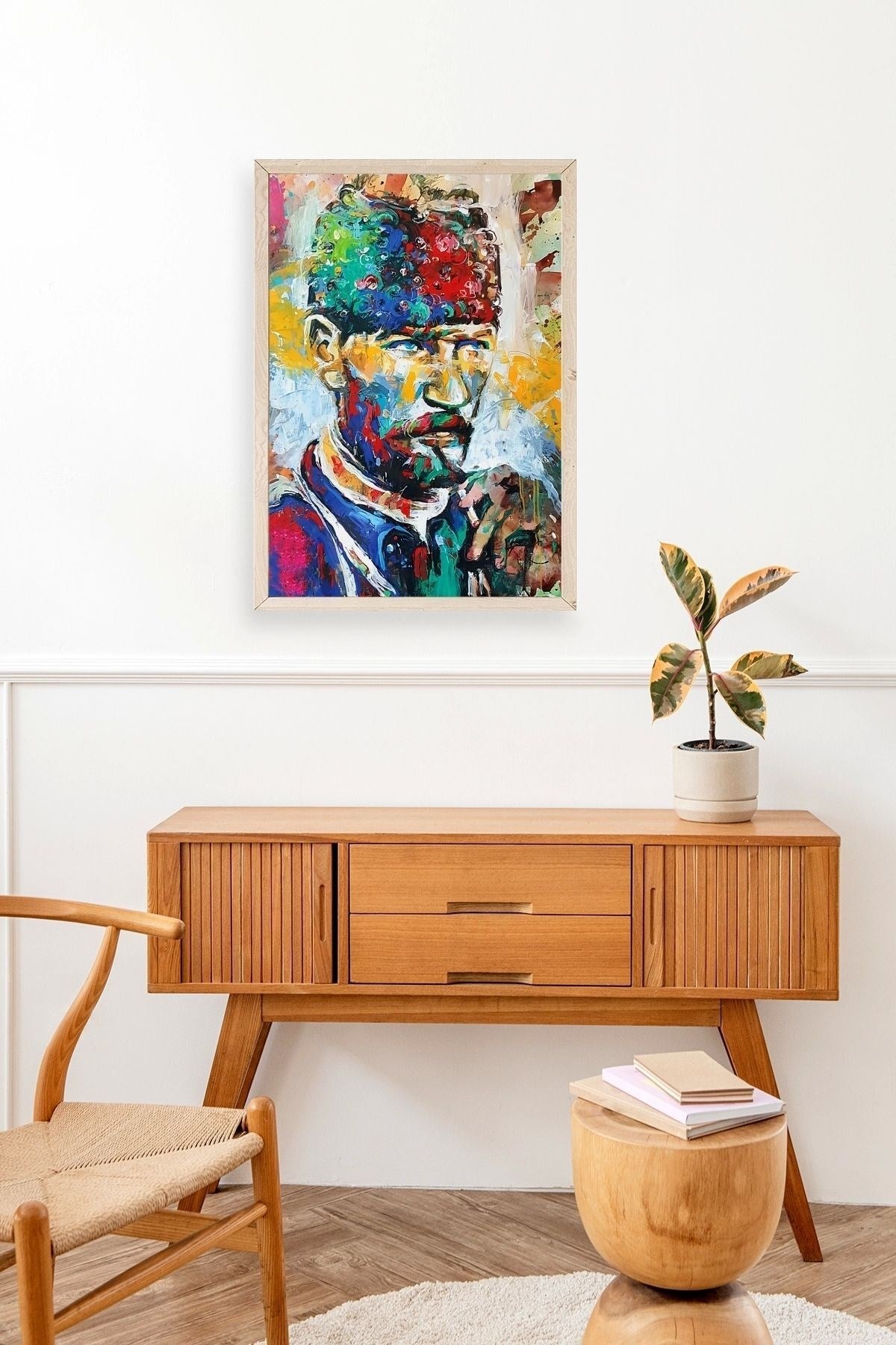 Atatürk Ahşap Çerçeveli Tablo 50 x 70