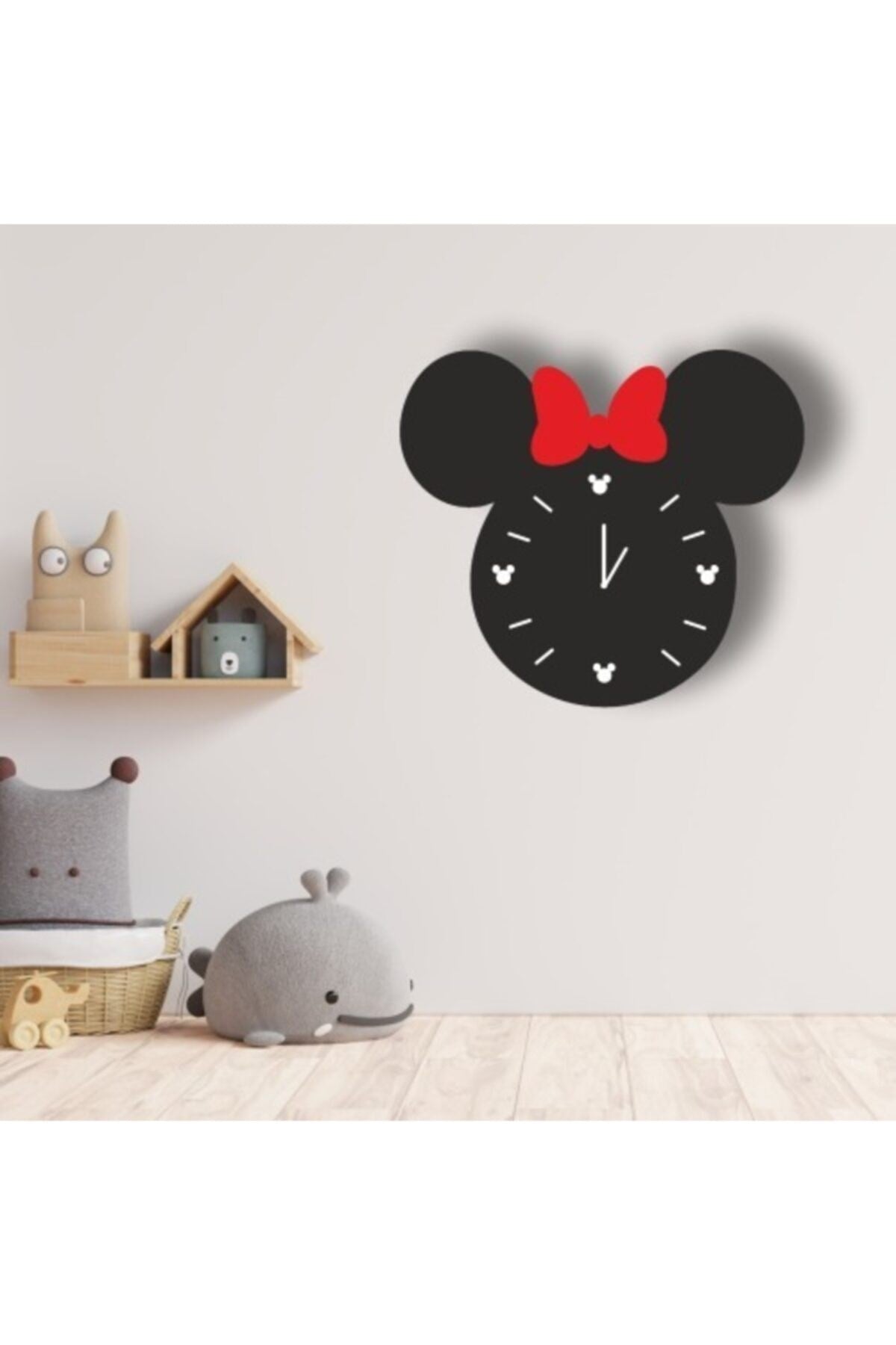 Mickey Mouse Ahşap Duvar Saati 50 x 41