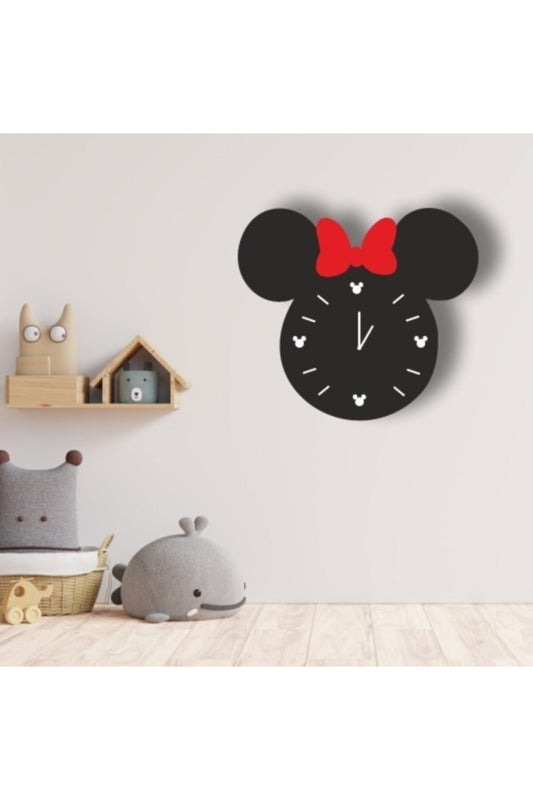 Mickey Mouse Ahşap Duvar Saati 50 x 41