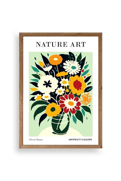 Çiçek Ahşap Çerçeveli Tablo 50 x 70