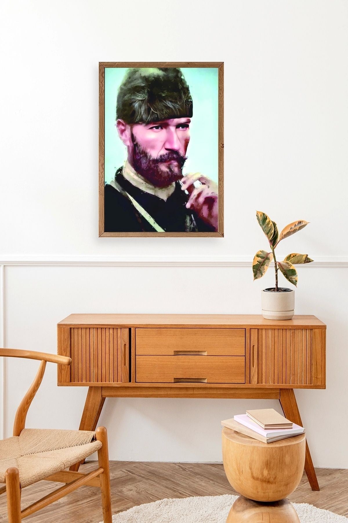 Atatürk Ahşap Çerçeveli Tablo 23 x 30