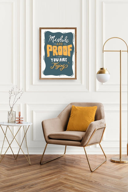 Motto Ahşap Çerçeveli Tablo 23 x 30