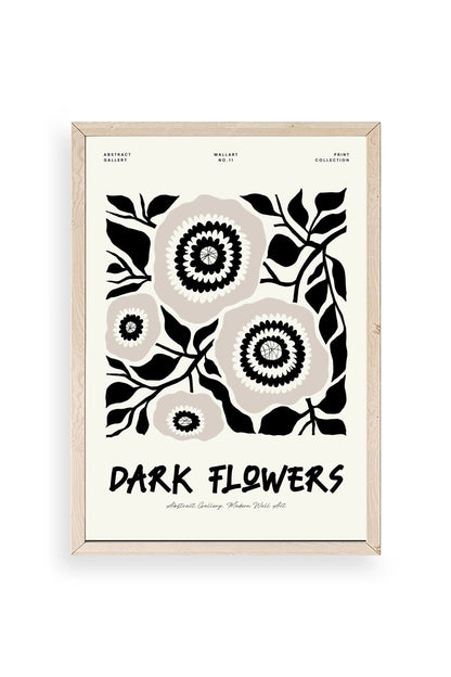 Çiçek Ahşap Çerçeveli Tablo 17 x 23