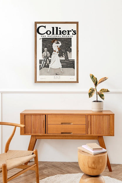 Edward Penfield Ahşap Çerçeveli Tablo 50 x 70