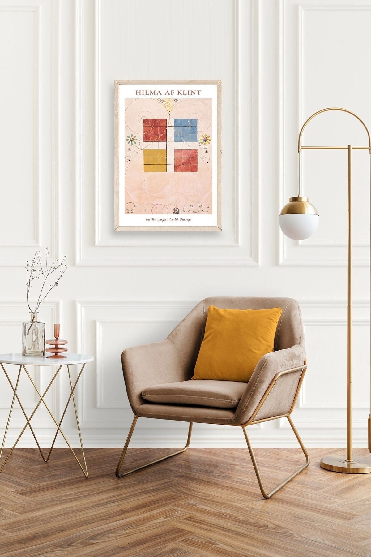 Hilma Af Klint Ahşap Çerçeveli Tablo 50 x 70