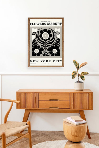 Çiçek Ahşap Çerçeveli Tablo 30 x 42