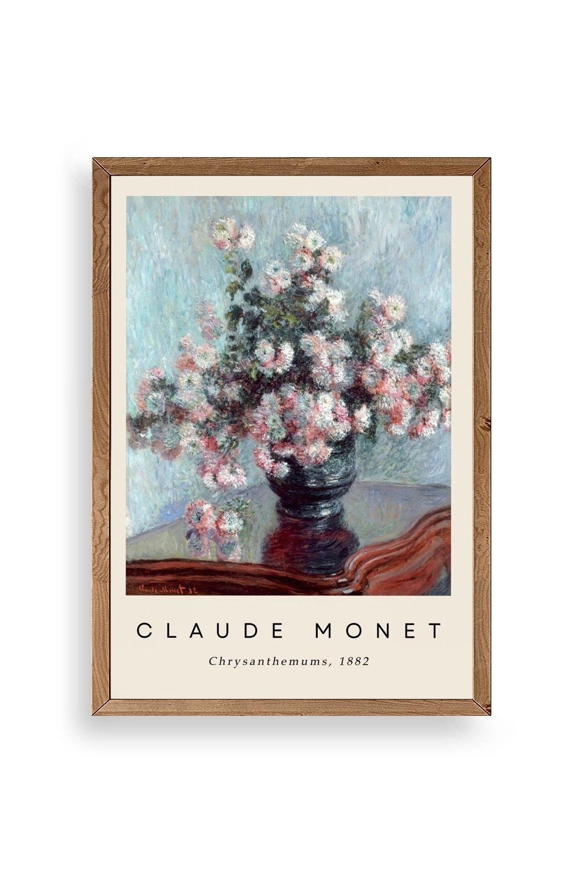 Claude Monet Ahşap Çerçeveli Tablo 23 x 30