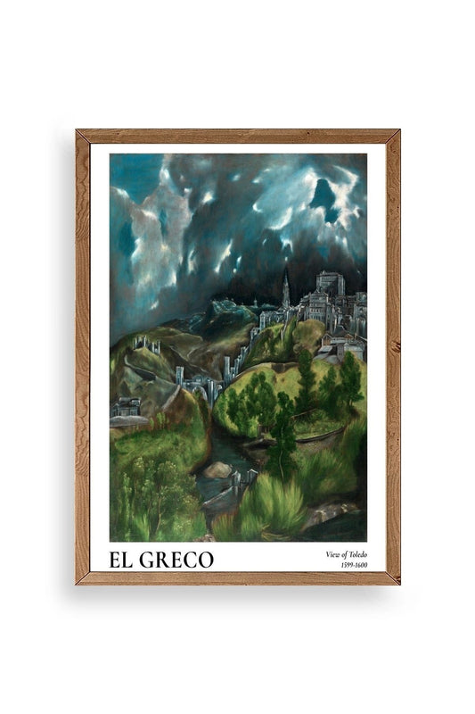 El Greco Ahşap Çerçeveli Tablo 30 x 42