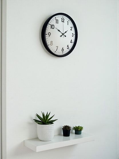 Zentime 36 Cm Siyah Dekoratif Duvar Saati