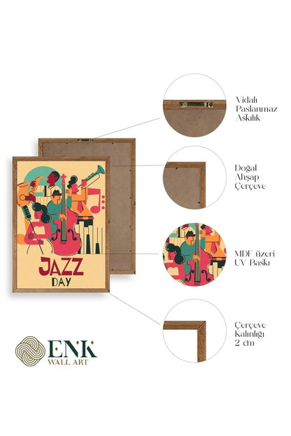 Jazz Ahşap Çerçeveli Tablo 50 x 70