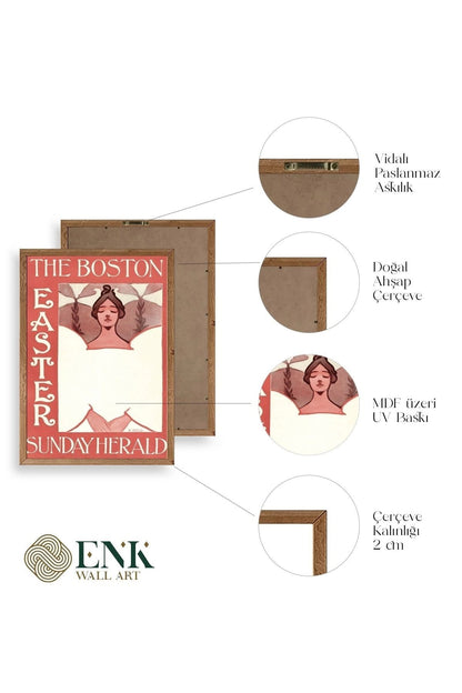 E. Reed Ahşap Çerçeveli Tablo 17 x 23