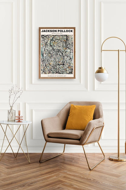 Jackson Polloc Ahşap Çerçeveli Tablo 50 x 70