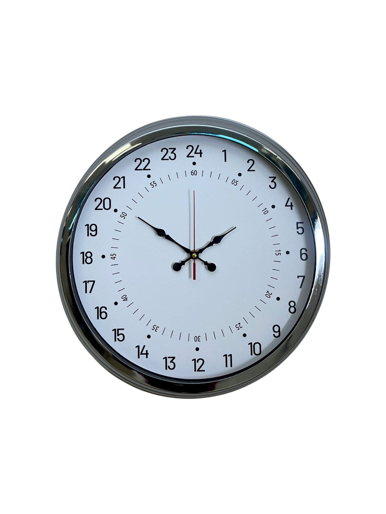 Zentime 40 Cm Krom Şık Alışılmışın Dışında Duvar Saati