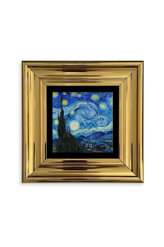 Van Gogh Çerçeveli Taş Tablo 20 cm