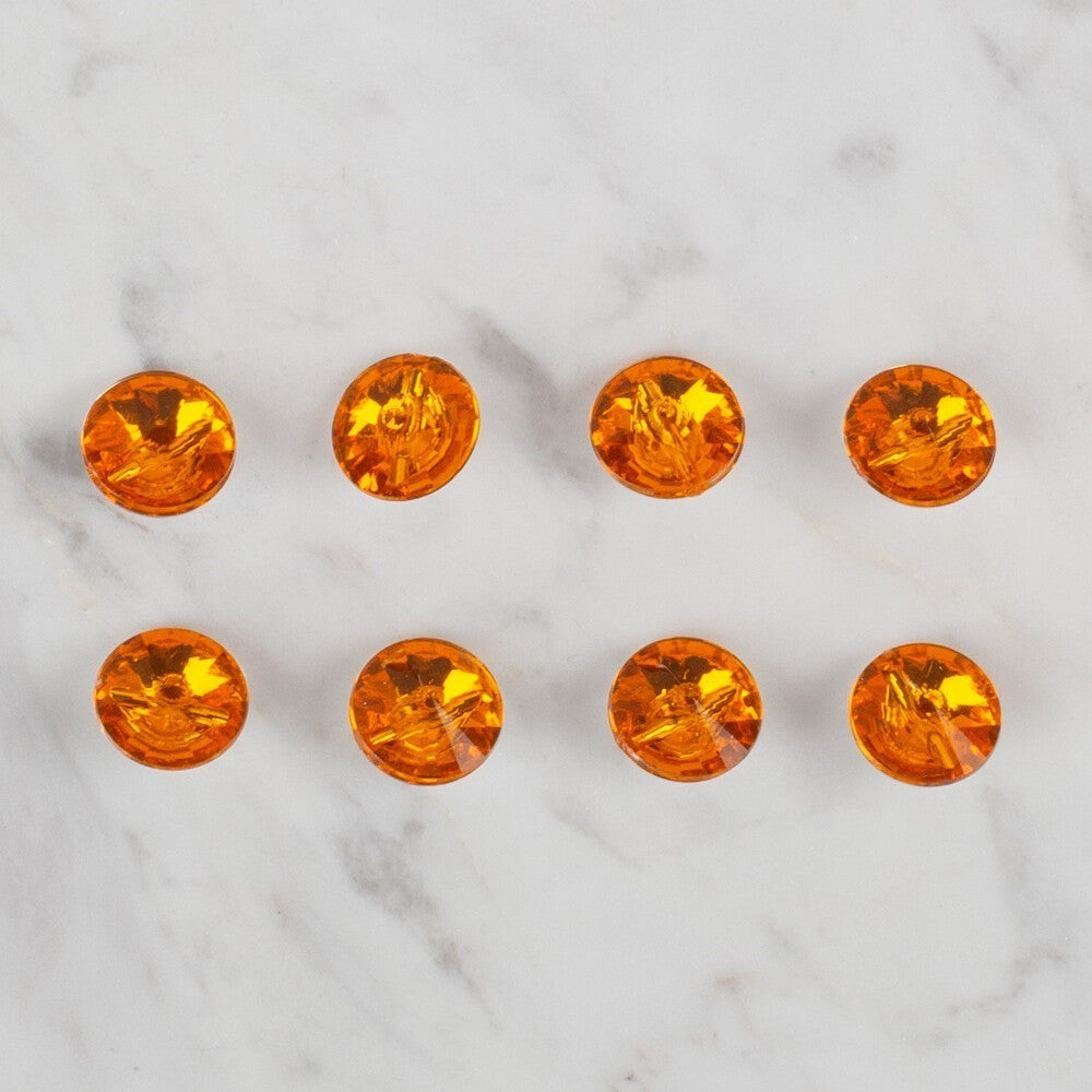 Loren Crafts turuncu 8 li düğme - 205