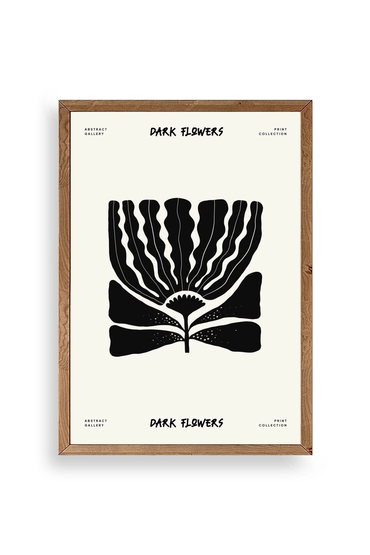 Çiçek Ahşap Çerçeveli Tablo 23 x 30