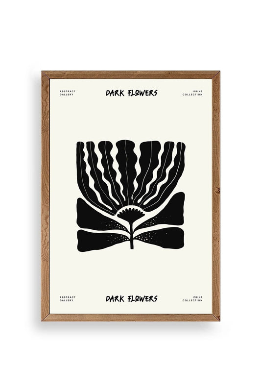 Çiçek Ahşap Çerçeveli Tablo 23 x 30