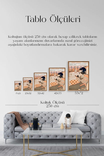 De Feure Ahşap Çerçeveli Tablo 30 x 42