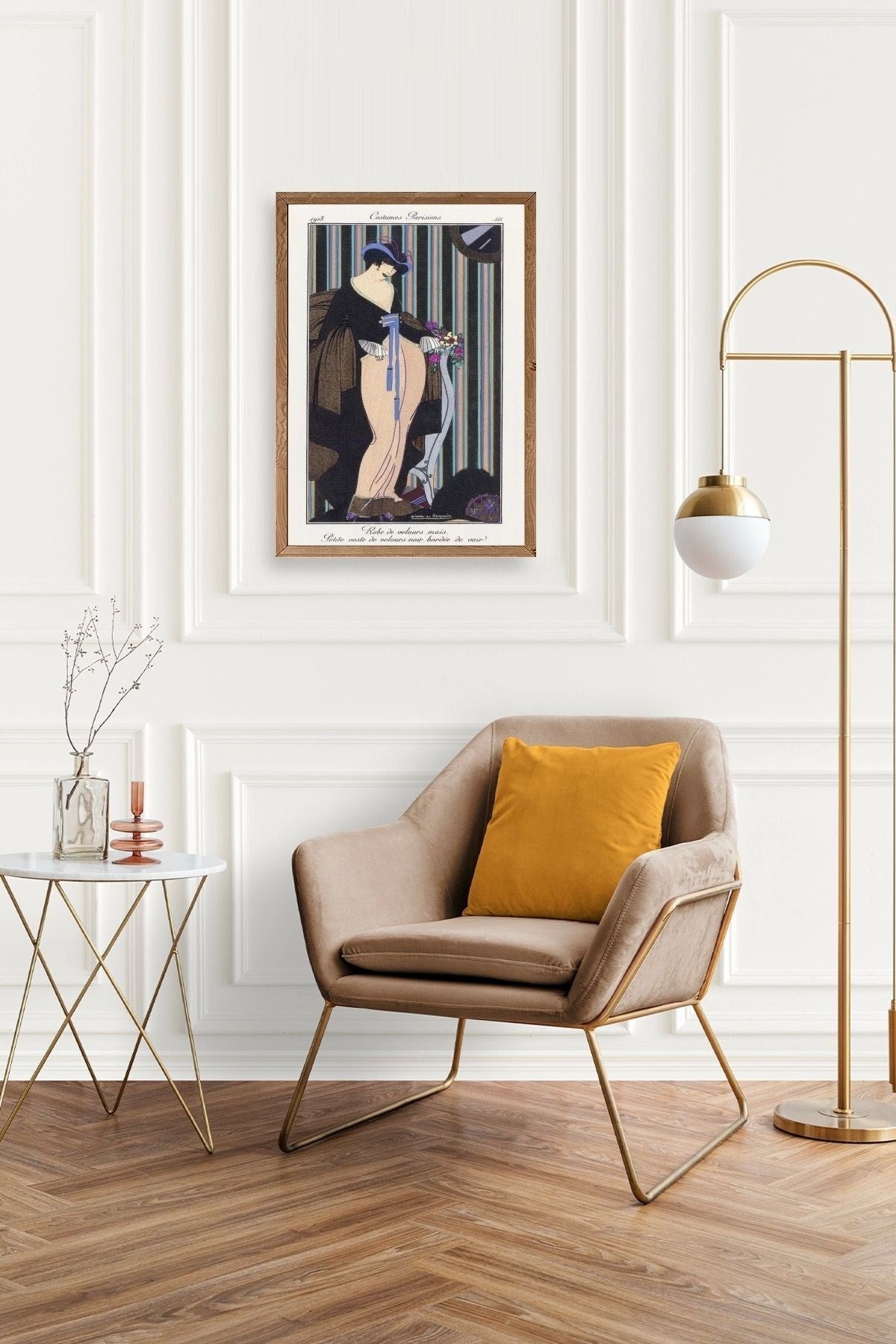 Costume Parisiens Ahşap Çerçeveli Tablo 23 x 30