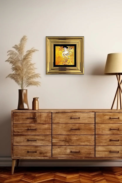 Gustav Klimpt Çerçeveli Taş Tablo 20 cm